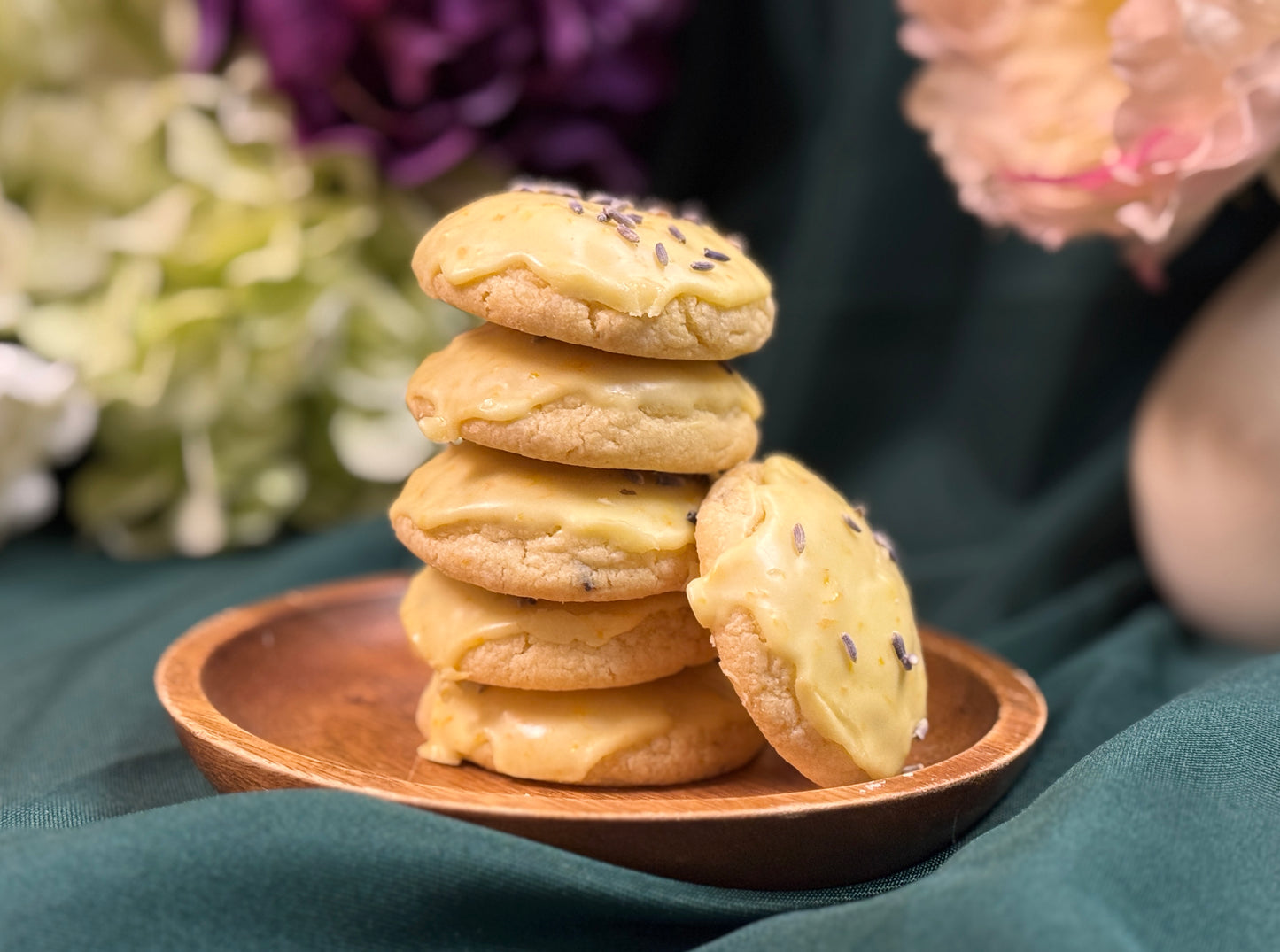 Citrus Lavender Iced Cookies