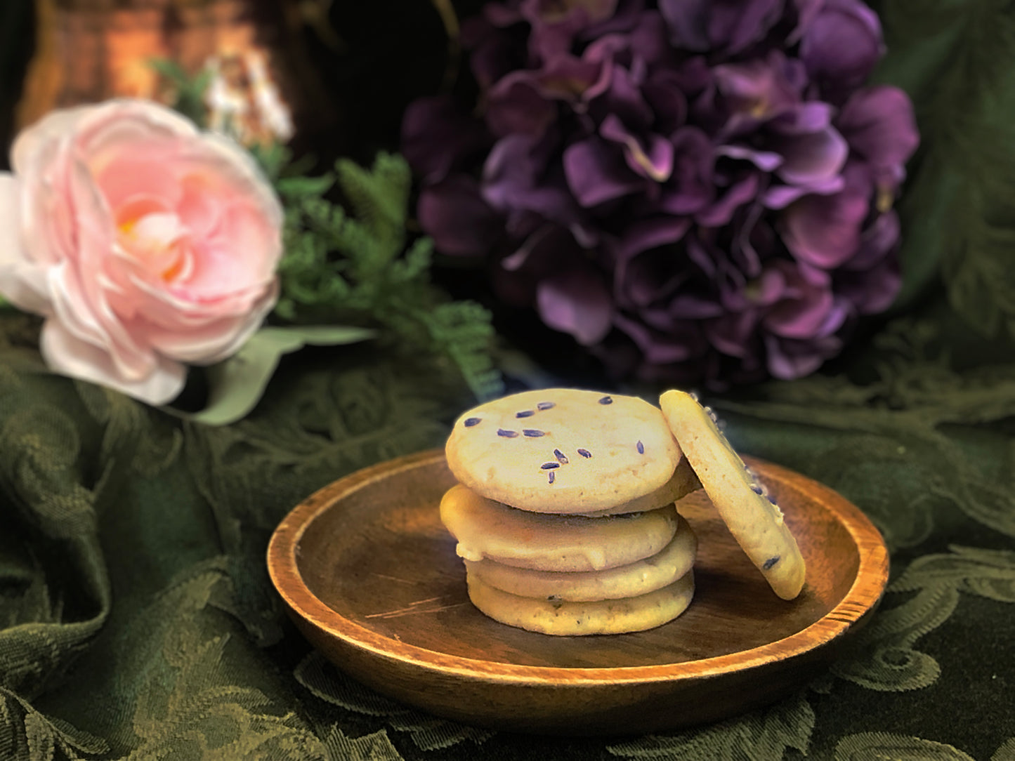 Citrus Lavender Iced Cookies