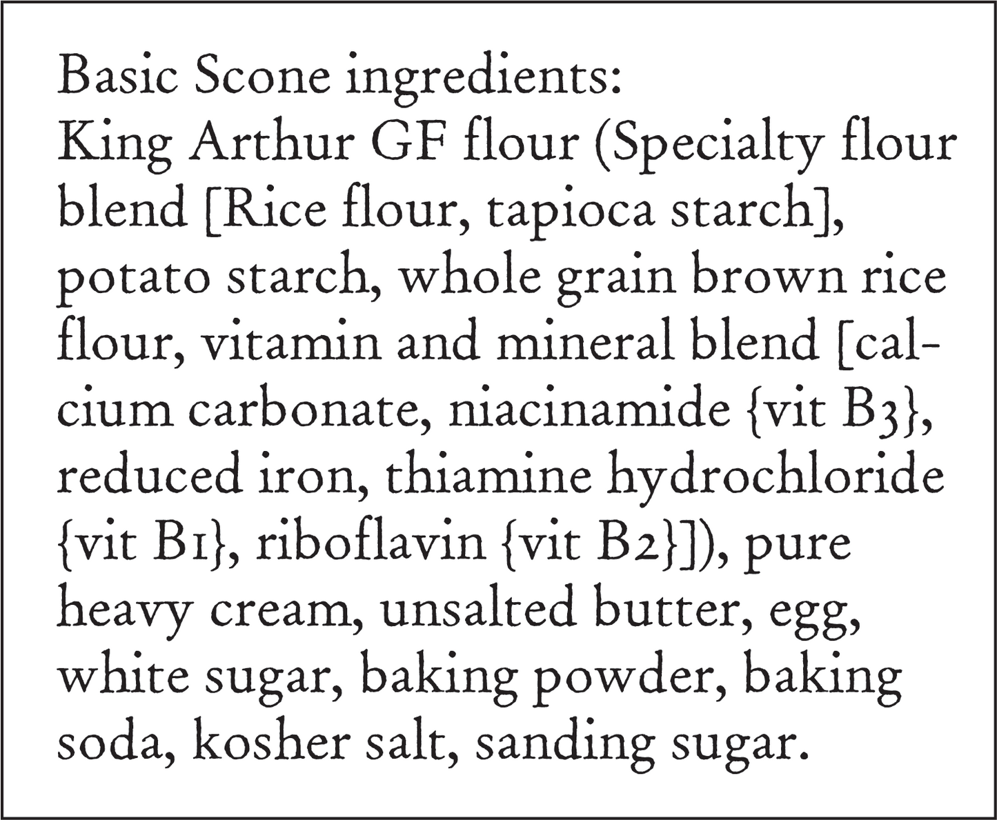 Scones - Gluten-Free Fresh Baked