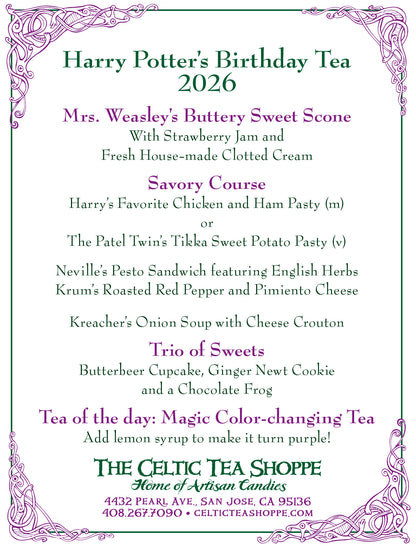 Harry Potter's Birthday Afternoon Tea 2026/Lughnasa Celebration
