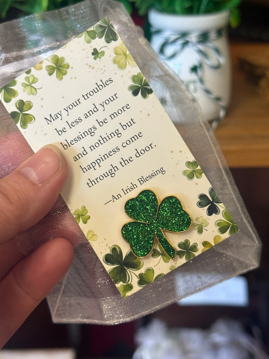 Irish Shamrock Pin