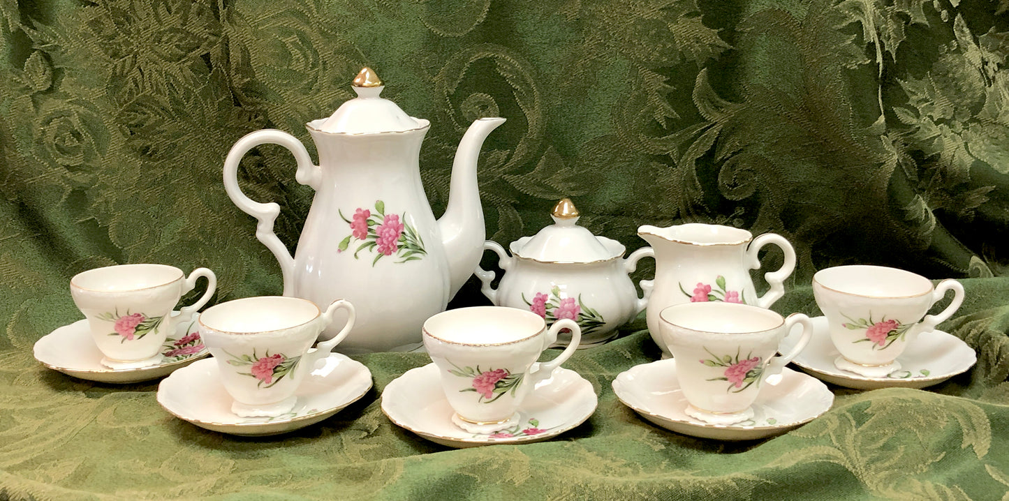 Mini tea set/demitasse set for 5
