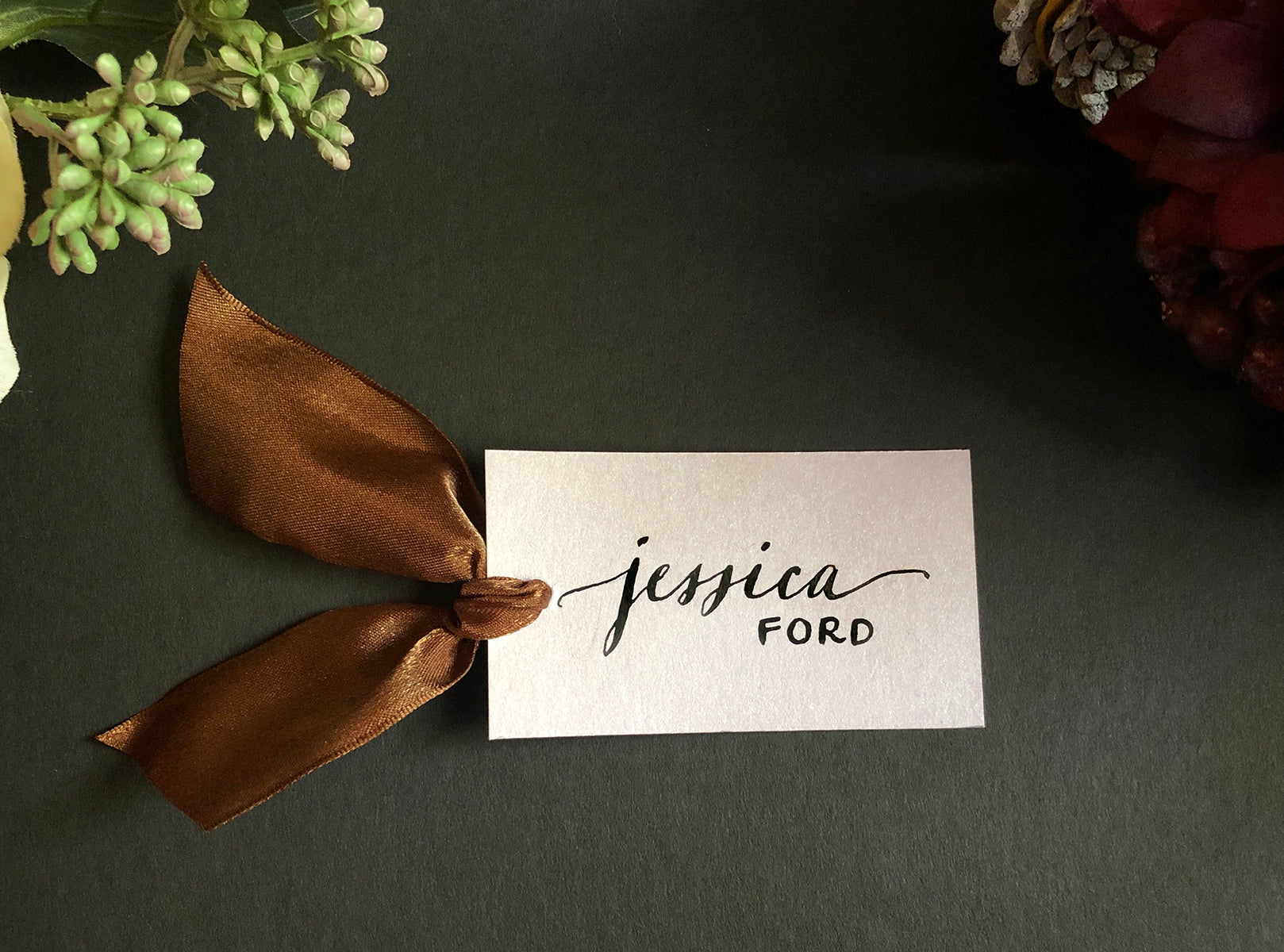 Calligraphy - Handwritten Place Cards – The Celtic Tea Shoppe, Home of  Artisan Candies