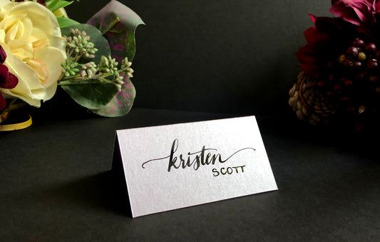 Calligraphy - Handwritten Place Cards