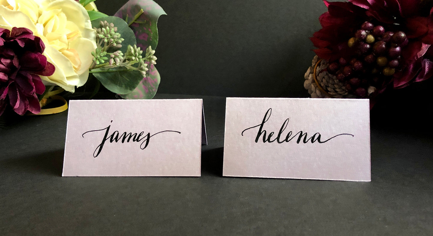 Calligraphy - Handwritten Place Cards